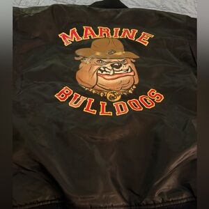 Rothco Marine Bulldogs Vintage Graphic Black Jacket reversible men’s 3XL